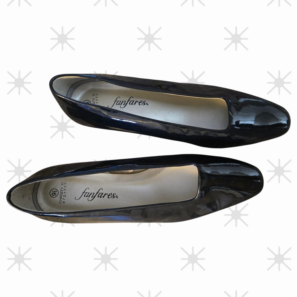 Black Patent Leather Women's Shoes